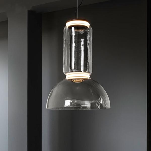 Modern Clear Glass Shade Nordic Pendant Light Living Room Noctambule Pendant