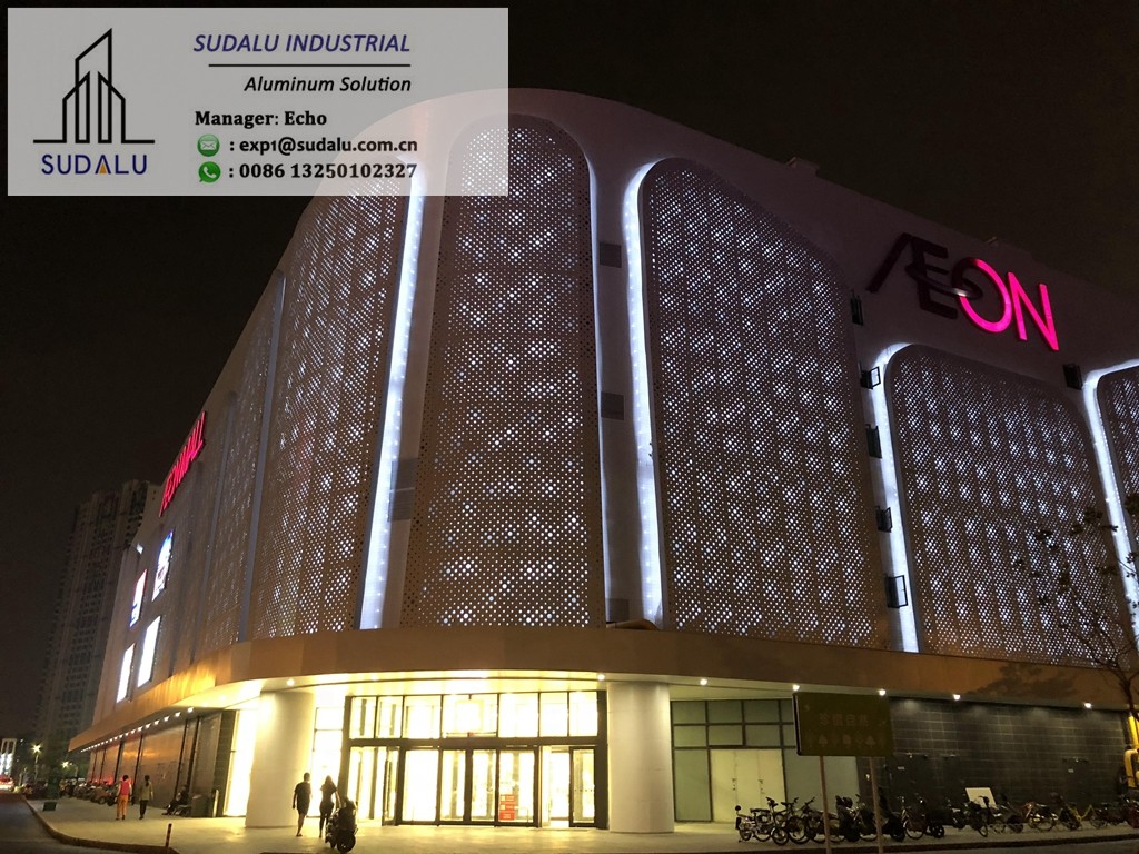 SUDALU Aluminum Perforated Facade Cladding Wall Panel Extrior Decoration Metal Panel