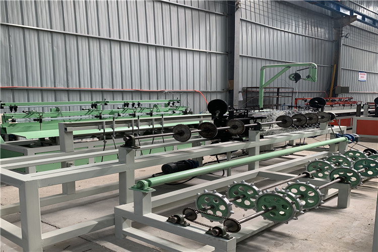 Diamond Weave Netting 150m2/H Chain Link Fence Machine