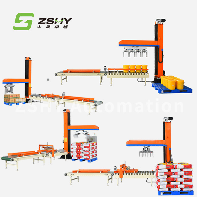 Column Rotating Stacking Machine Automatic Palletizing Machine For Bag Carton Drum Package