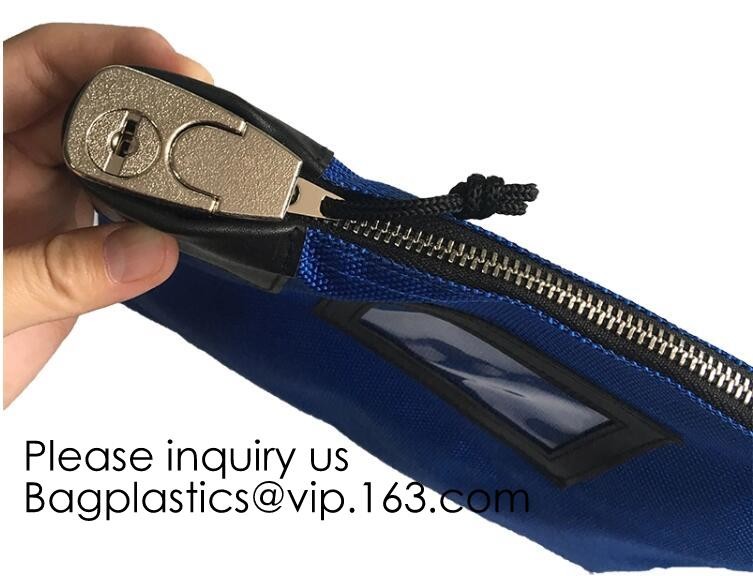 Locking Security Money Bag, Cash Bag,Bank Bag Canvas Keyed Security,Money Bag with Key Lock Keyed Security, security bag