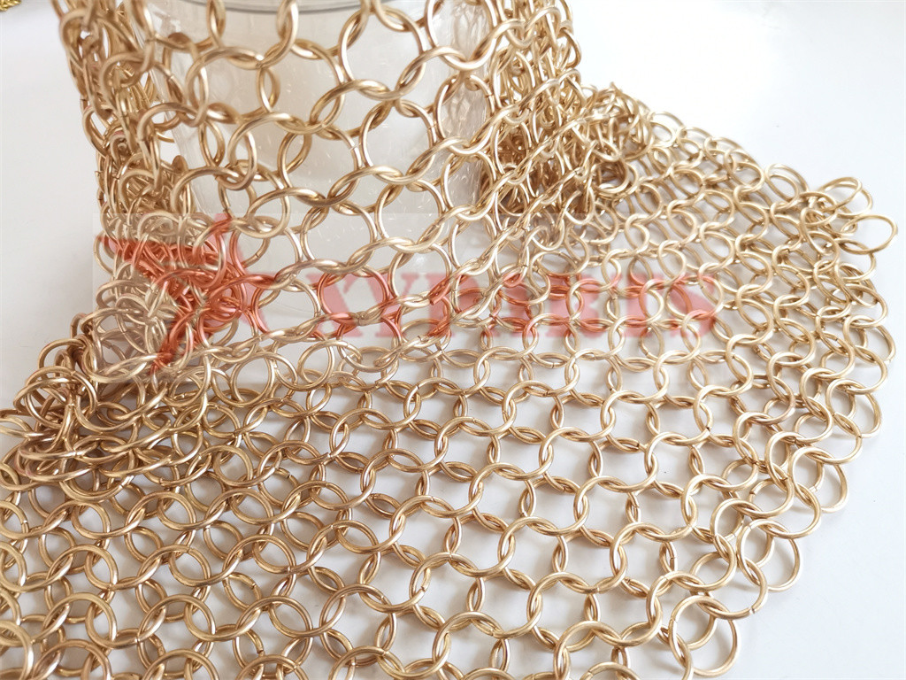 6'' SS Round Cookware Chainmail Scrubber Cleaning Cast Iron Pan