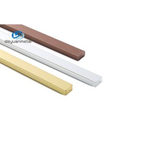 ODM matt silver Aluminium Flat Bar Alu6063 T5 Extruded Rectangular