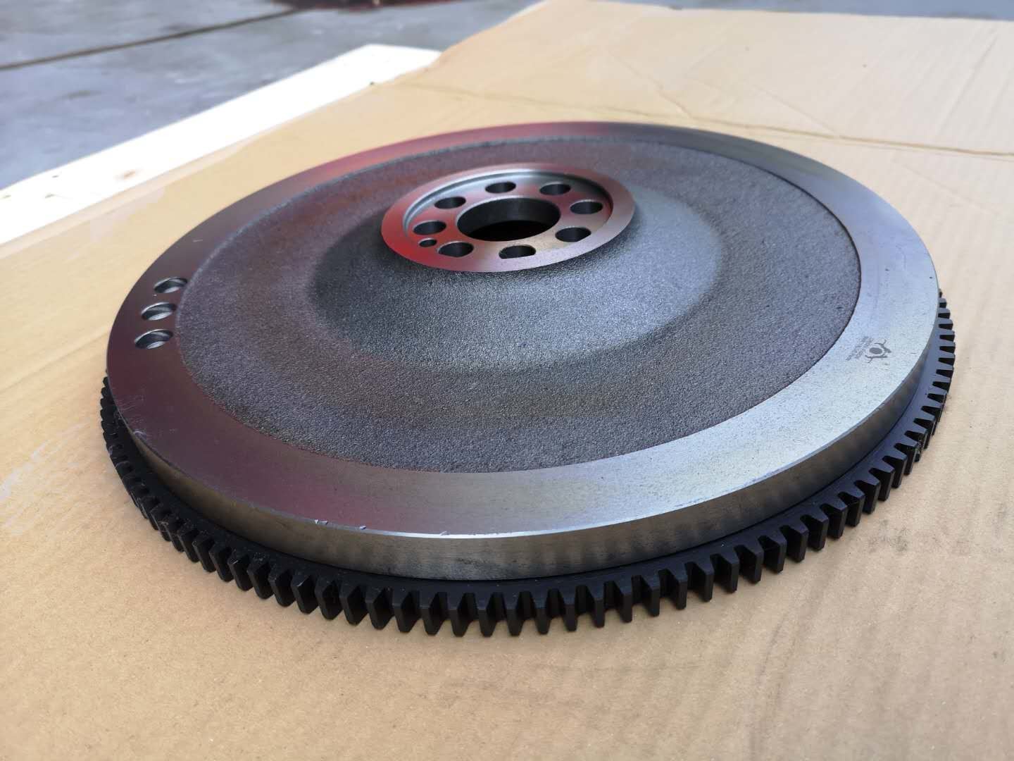 325mm 4HE1 4HE1T ISUZU Flywheel 8971665160 Back Side Connect To Clutch Cover