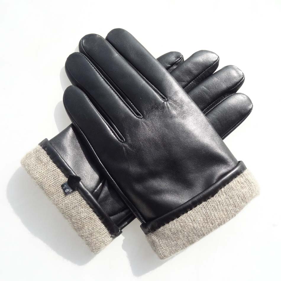 Hot sale classical mens leather gloves