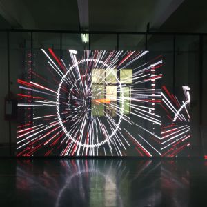 Glass Window Transparent Led Display Screen Banner Outdoor Mesh