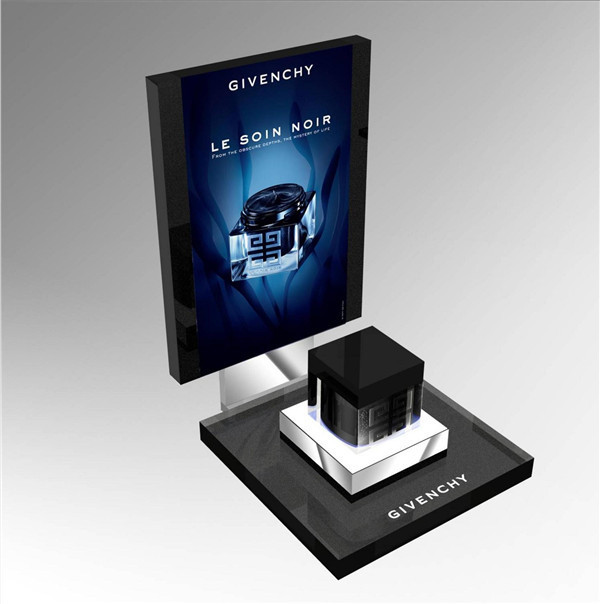 Removeal Tabletop Acrylic Cosmetic Display Stand Holder Counter Skincare Liquid Bottle Display