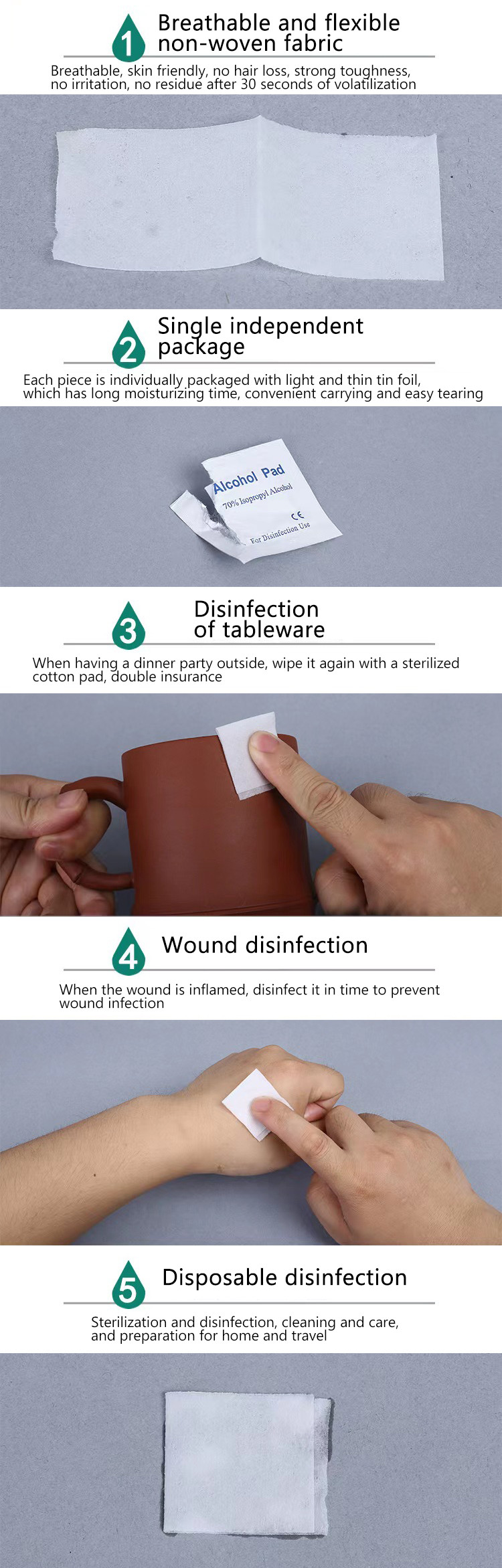 Earnail Cleaning Alcohol Pads Mobile Phone Accessories