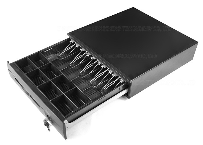 16 Inch POS Cash Drawer , Metal Wire Gripper, Steel Construction , 410G