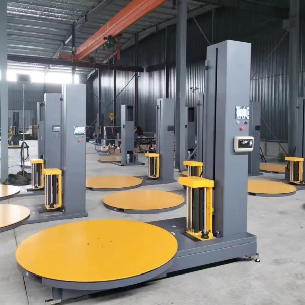 Intelligent Touch Screen Control Easy Operation Horizontal Pallet Stretch Roll Film Bag Packing Wrapping Machine Food