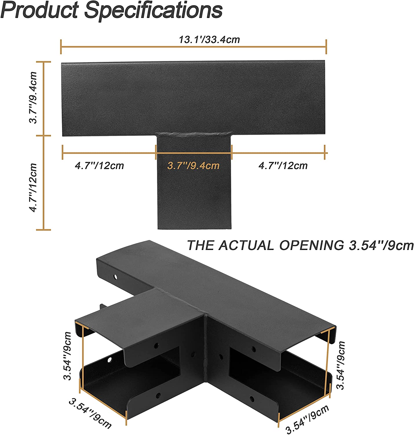 Stamping Punching Bending Process 90 Degree Right Angle Brackets for Outdoor Pergolas