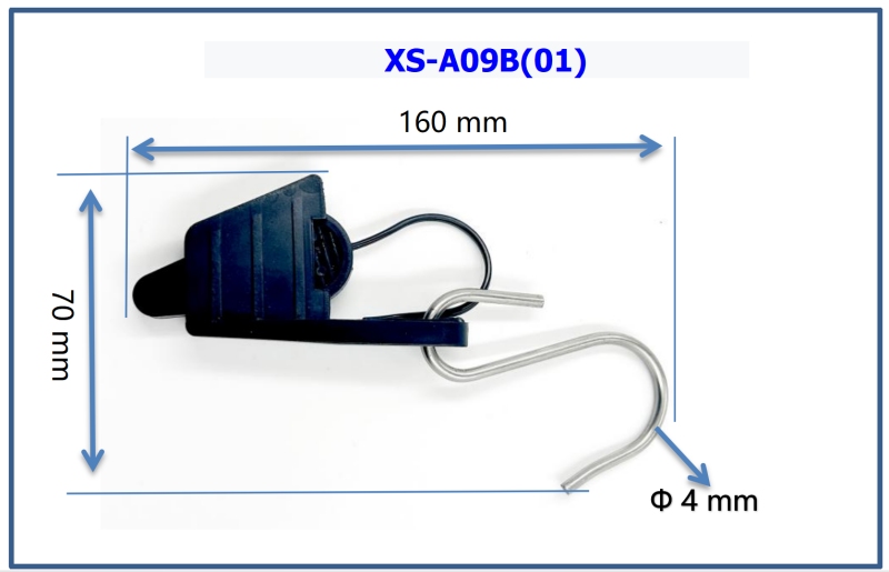 XS-A09B 01 Model Series S-hook Cable Clamps Perfect for All Types of Fibre Optic Cables