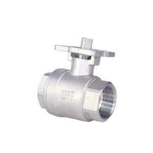 High Platform CF8 CF8m 1 Inch 2PC Ball Valve with Mountain Pad ISO 9001 Standard