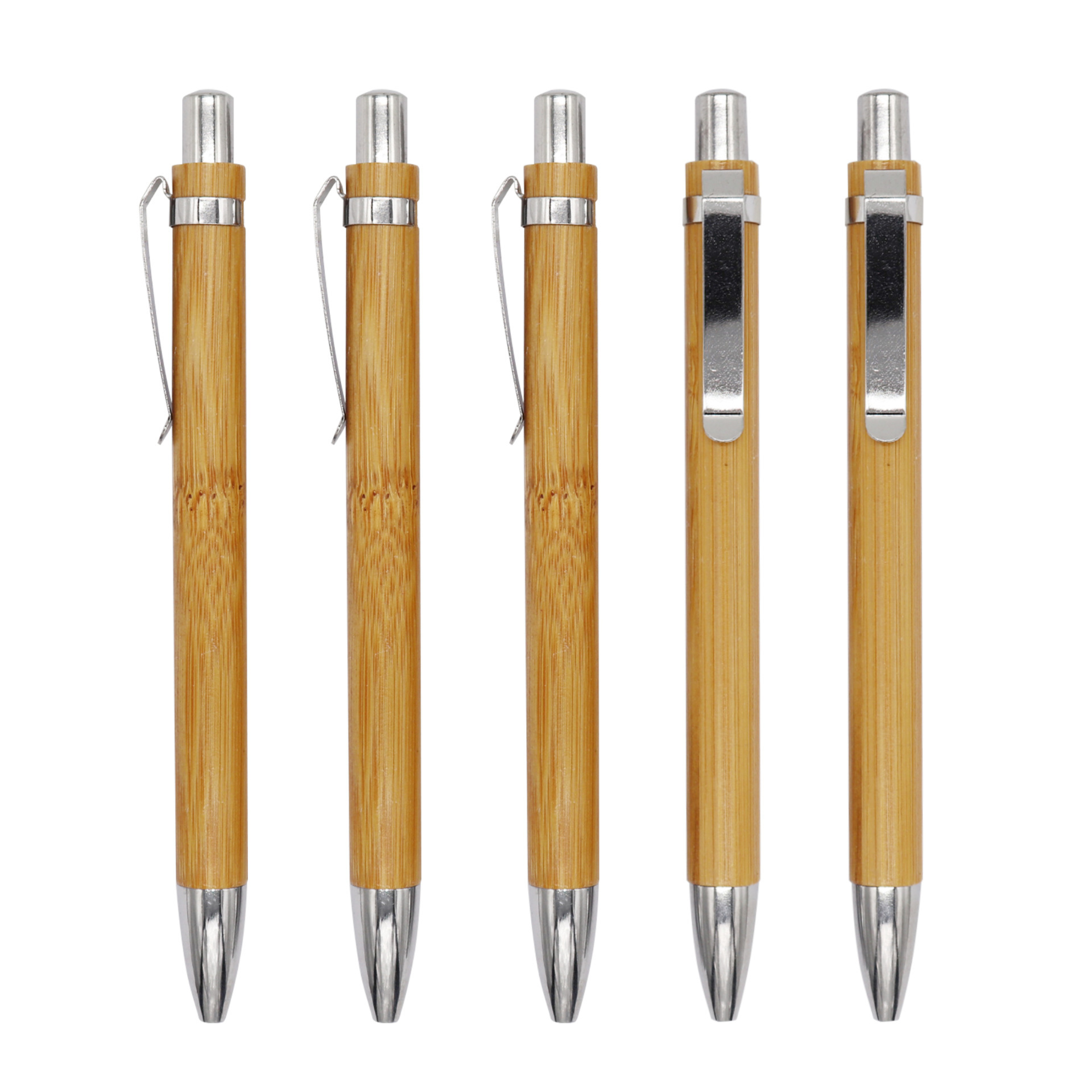Customizable Logo Bamboo Ballpoint Pen for Business Office and Recyclable Advertising
