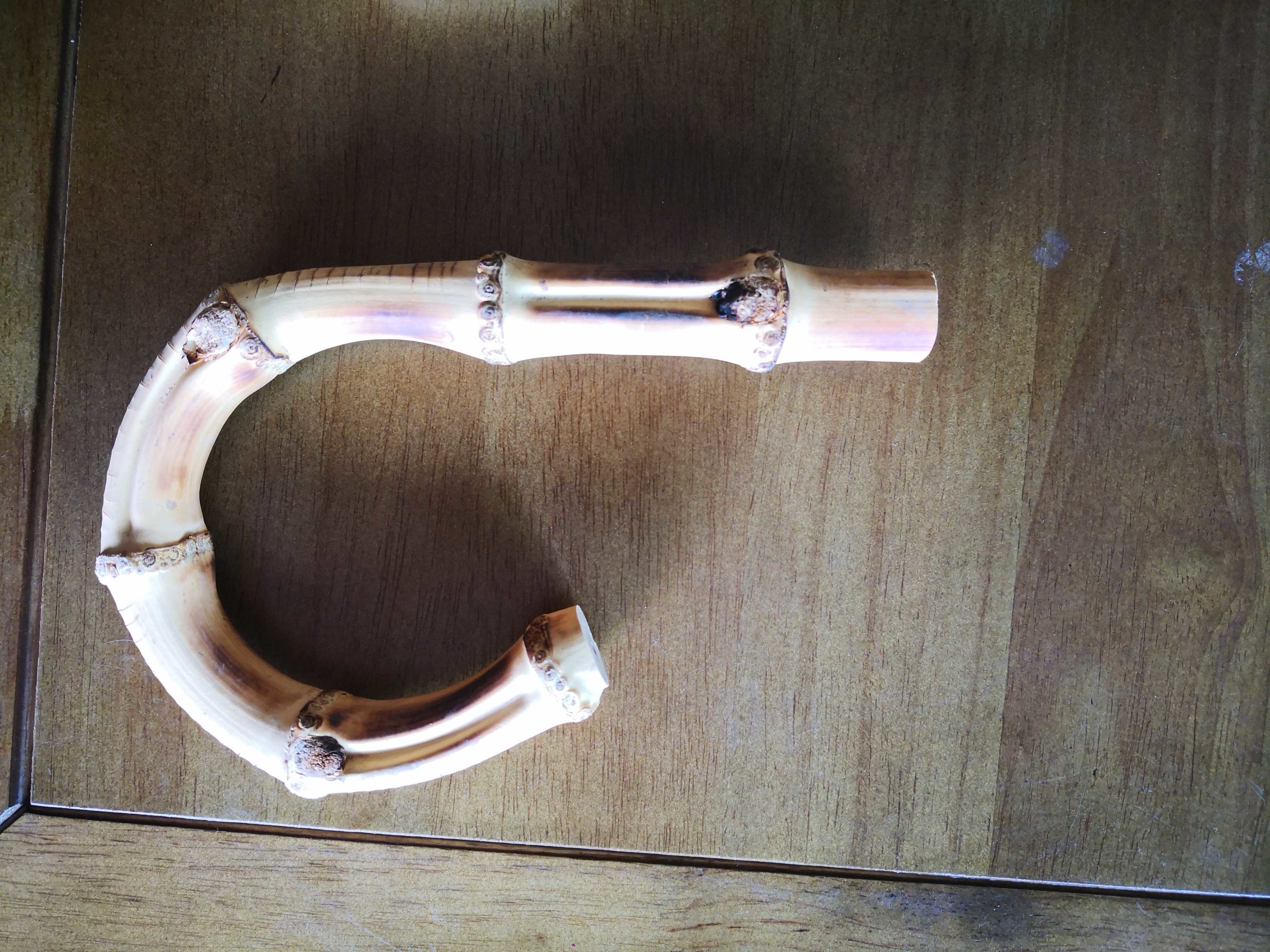 4 inch Round shape Bamboo Handle for Handmade Handbag DIY Tote Purse Frame Making Bag -2pcs