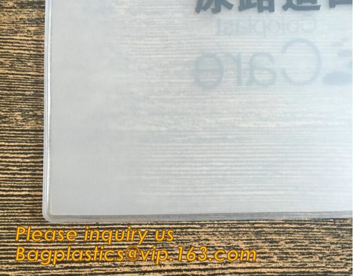 Plastic Bag OEM Custom PVC Loop Handle Image Printed Plastic Shopping Bag,Promotional Clear Waterproof Plastic Cosmetic