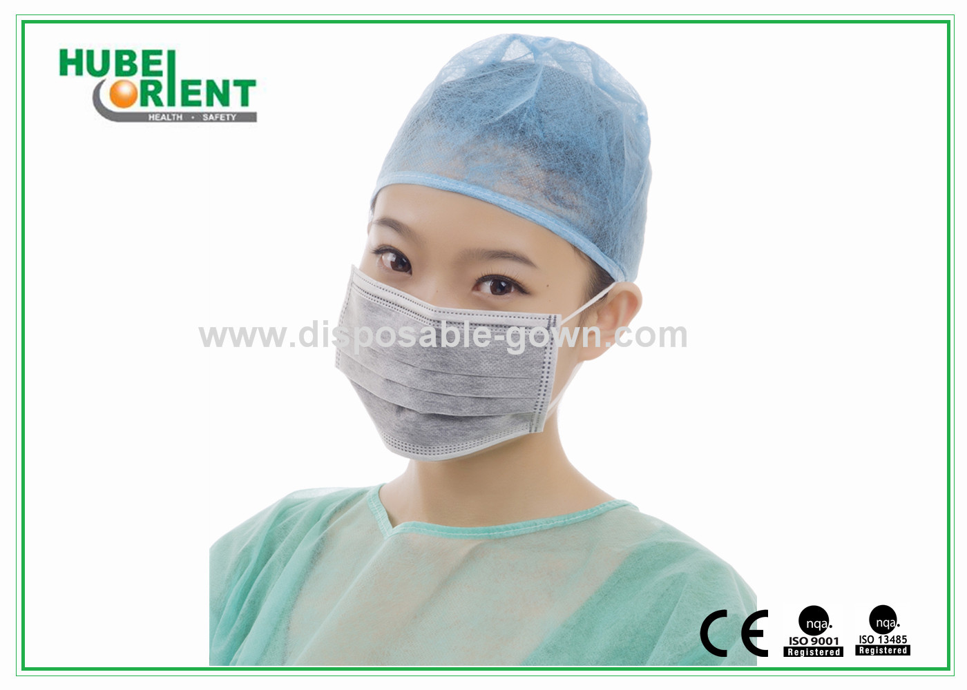 4ply Anti-Dust With Black Active Carbon Disposable Face Mask For Industrial Prevent Particle