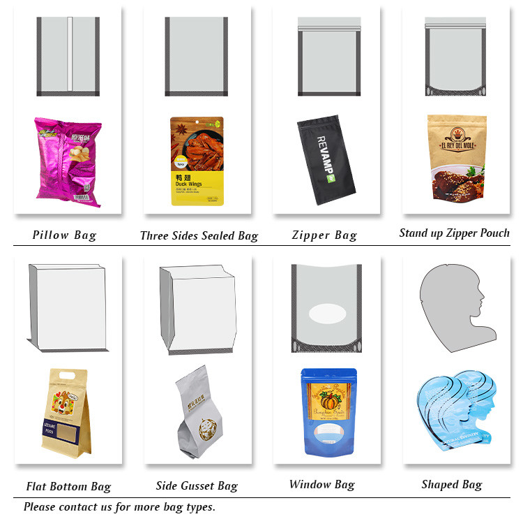 Wholesale Stand Up Bag Flat Bottom Food Packing Zipper Brown Kraft Customized Paper Bag