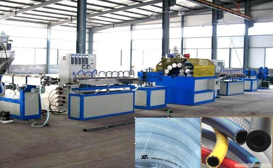 16-63mm Fiber Reinforced Soft Pvc Pipe Extrusion Machine / Pvc Fiber Reinforced Hose Machinery
