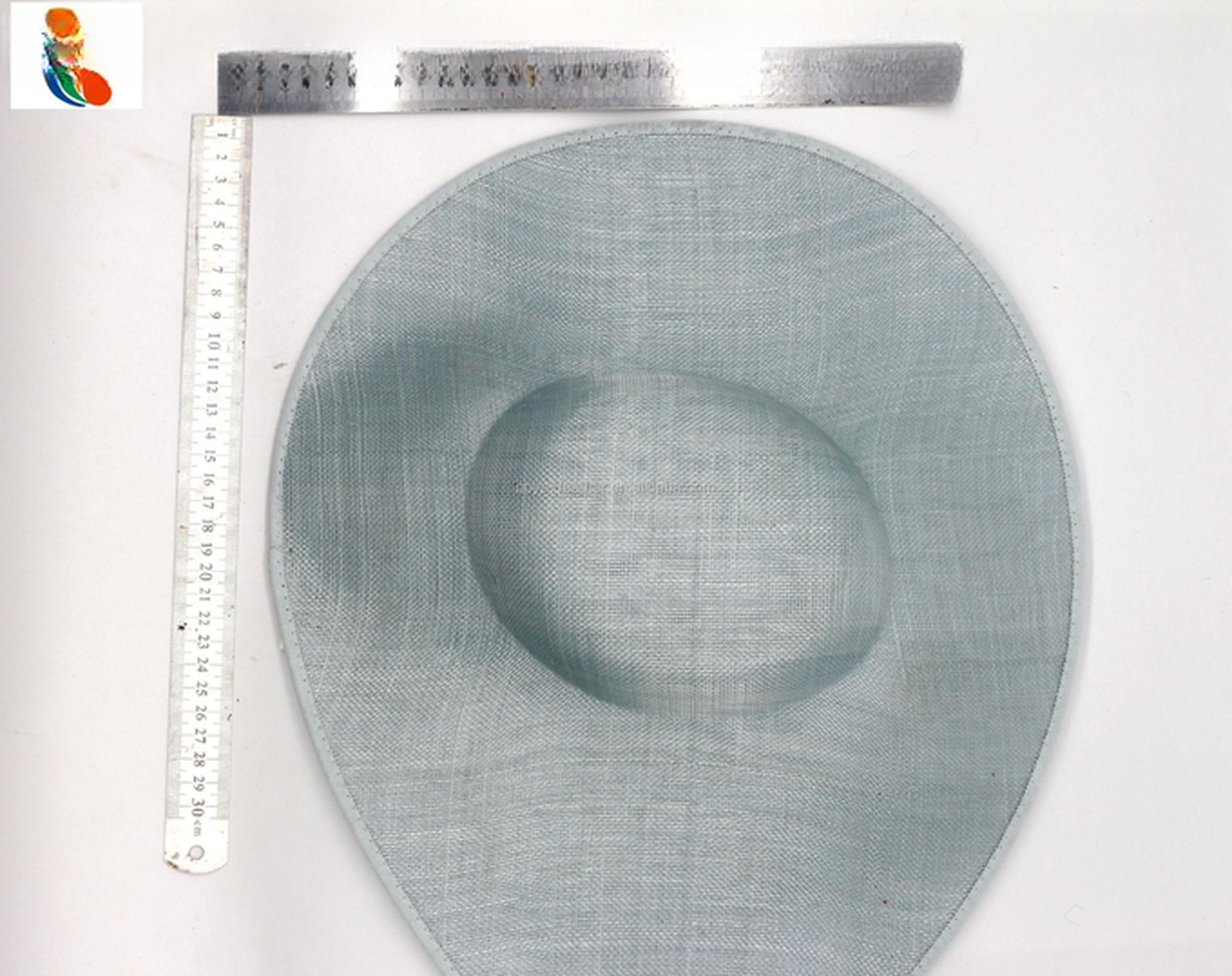 20*40 cm Millinery Supplies Hat Decoration Sinamay Base and Feather Fascinator Hat with Headband