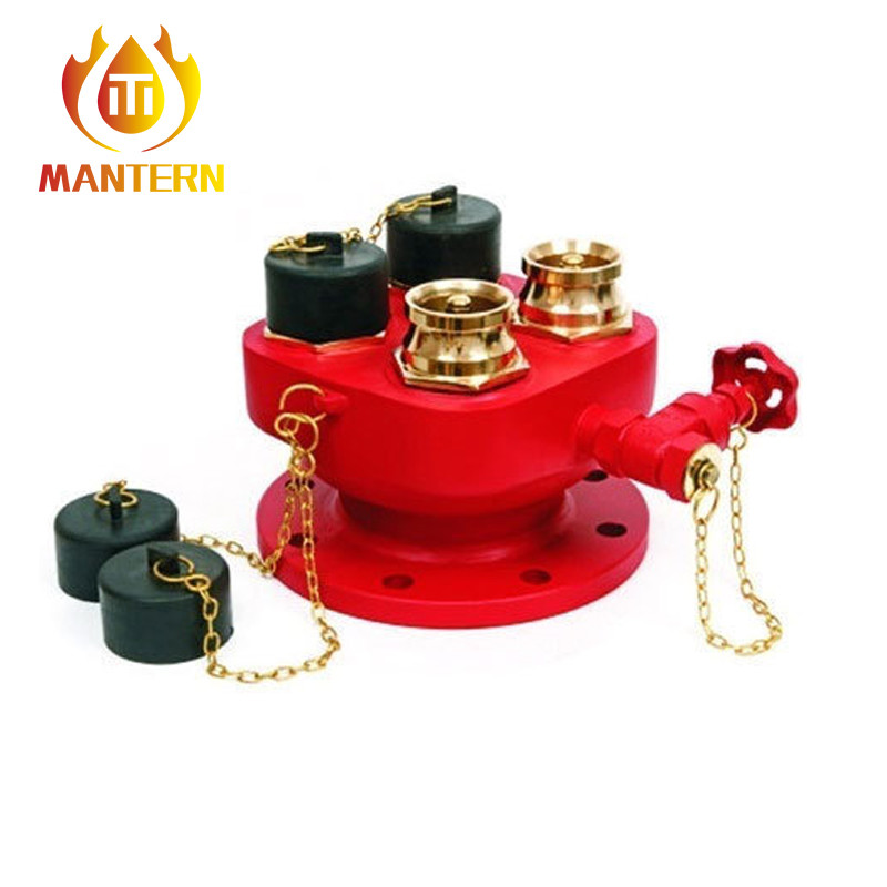4 X 2.5" BS336 Fire Fighting Equipment 4 Ways Breeching Inlet Valve Water Divider