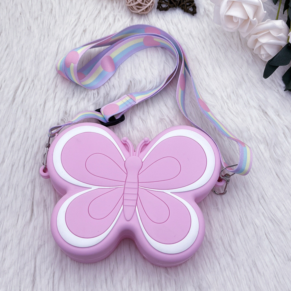 Cute Butterfly Crossbody Bag Toddler Cross Body Purse Wallet Shoulder Bags Handbag Crossbody Purses Coin Purse For Kids