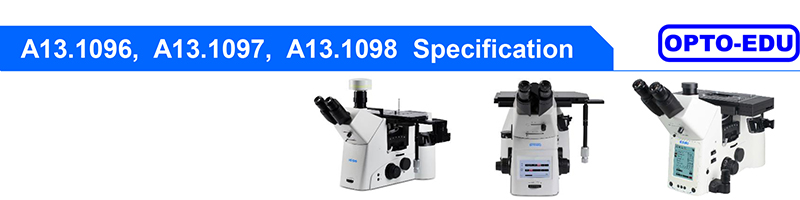 OPTO EDU A13.1096 Inverted Metallurgical Microscope Research Level
