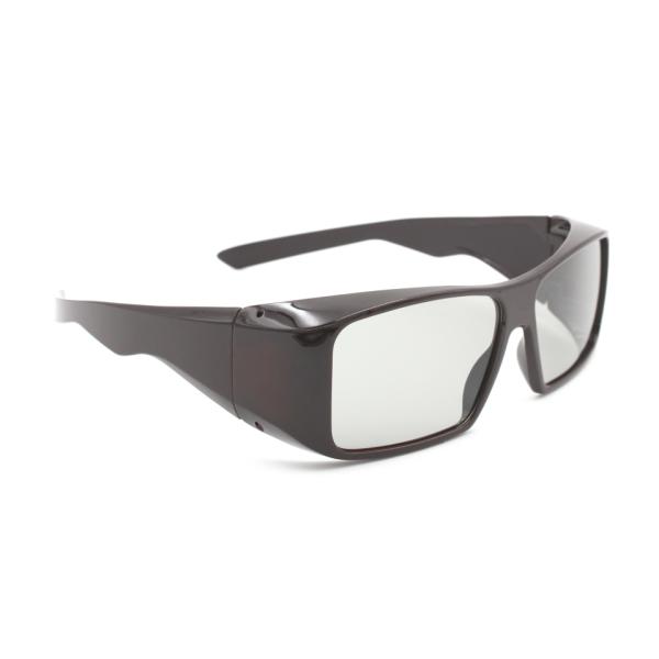 Reusable Passive Adult 3D glasses Rectangular Brown