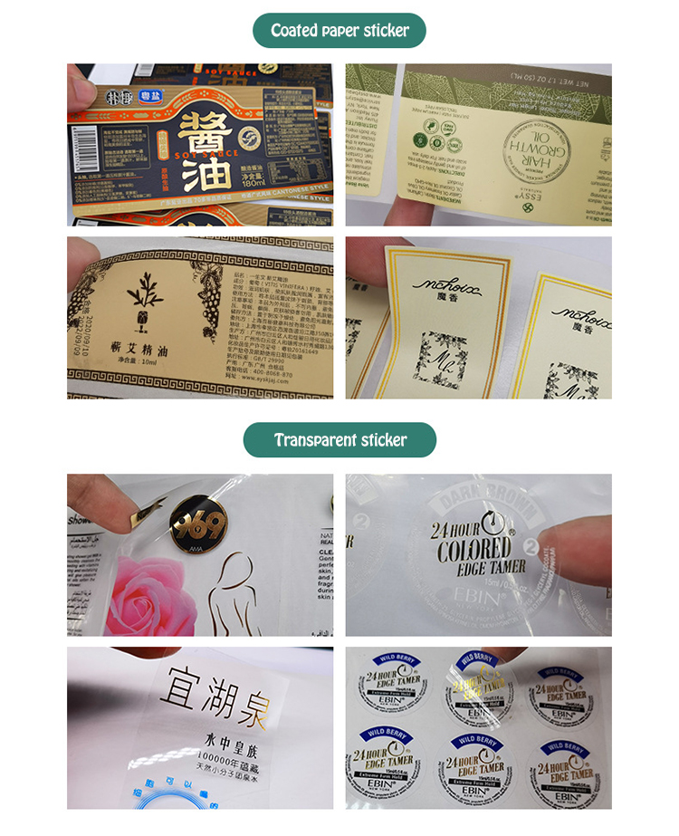Anti Counterfeit Adhesive Security Hologram Packaging Sticker Labels PVC Coated Paper