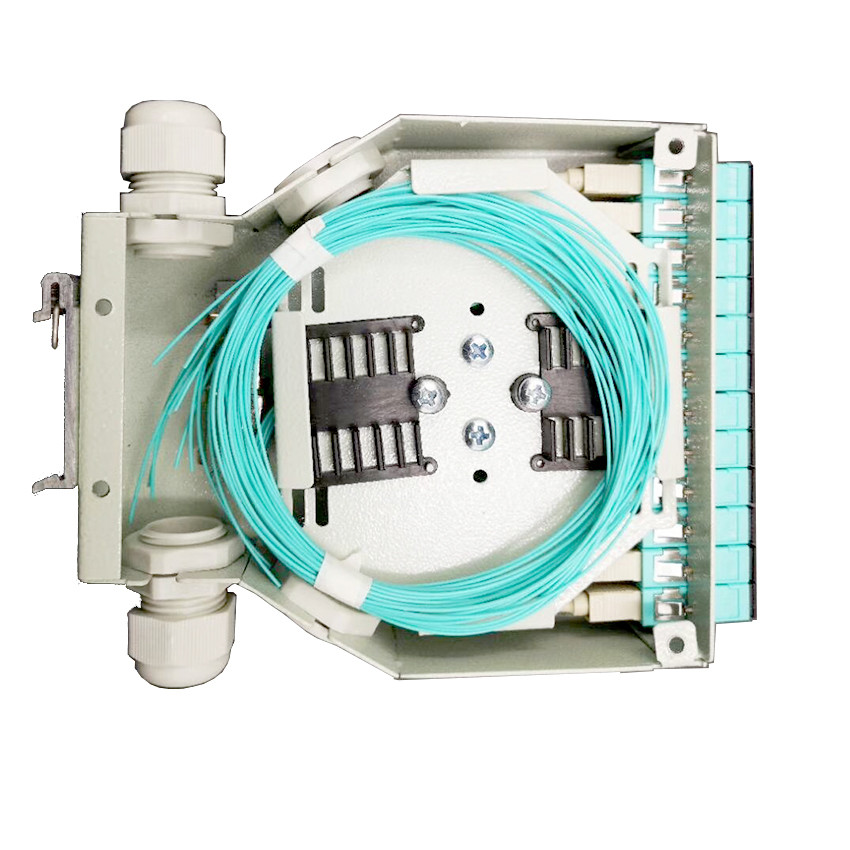 C45 DIN Rail Fiber Optic Terminal Box 12 Port SC MPO Prefabricated Cabinet