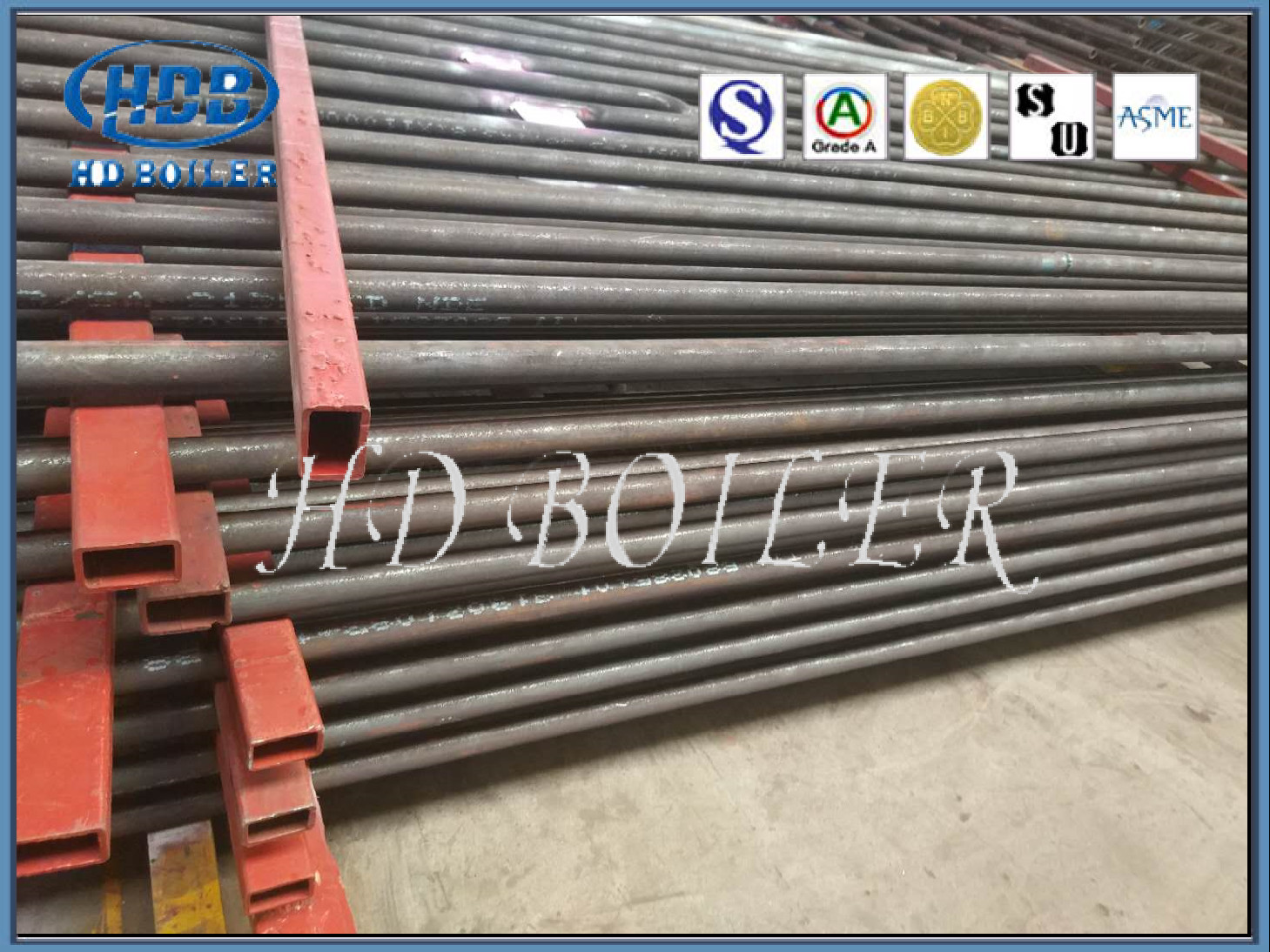 Alloy Steel Boiler Economizer Heat Exchange Part ISO9001 Certification