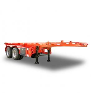 China 2 Axles Skeletal Container Semi Trailer T700 40ft Container Chassis on sale