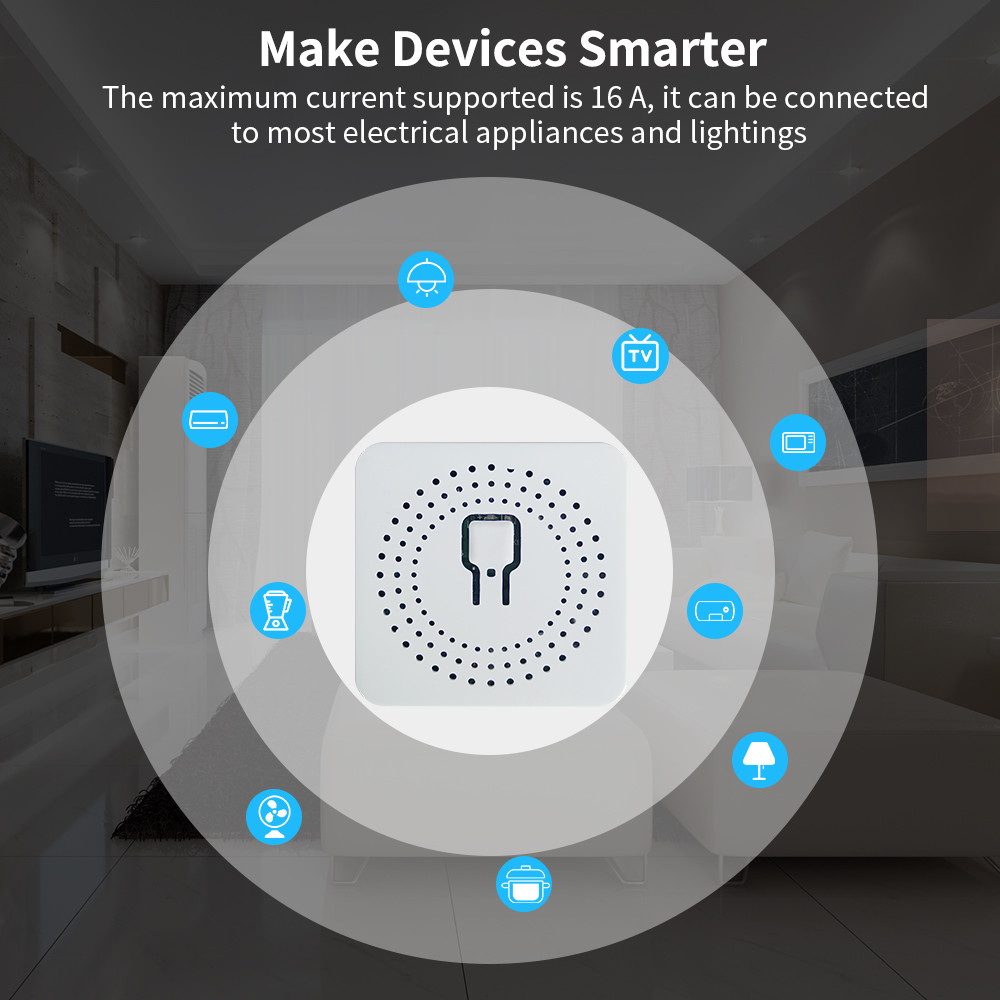 mini Breaker Switch Tuya Smart circuit WIFI Switch Supports Google Home Alexa Voice
