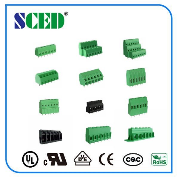 PA66 PCB Terminal Block , PCB Connector 3.50/3.81/5.00/5.08/7.62/9.52/10.16/15.00mm