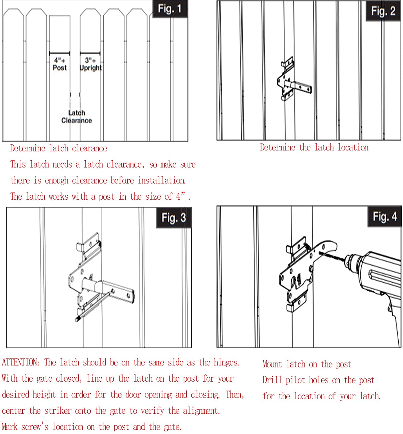 Gate Spring Bolt Cover Stainless Steel Door Latch with Single-side Bracket Structure