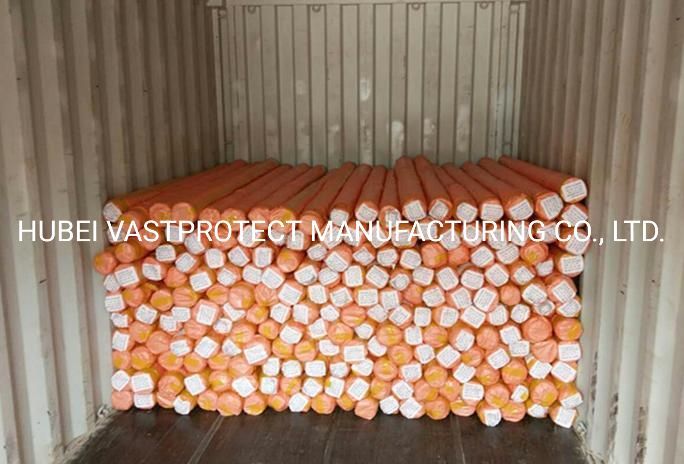 Double Orange PE Poly Tarps Roll with Paper Core