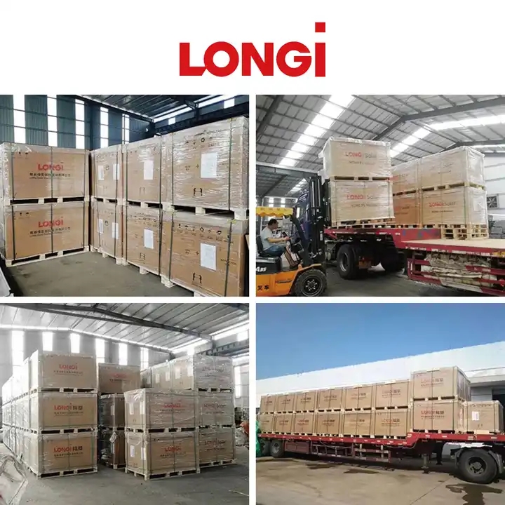 Longi Photovoltaic Mono Solar Panel Module Lr5-54hpb Hi-Mo 5m All Black 400w 405w 410w 415w