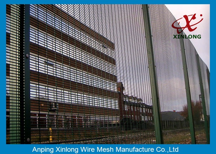Anti - Climbing Galvanized 358 High Security Fence Convenient Installation for Airport