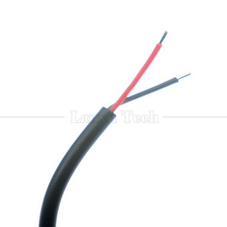 Customized DC Female Barrel Jack Plug 5.5x2.1mm Connector to Open Tinned Pigtail Wire Cable for Led Light