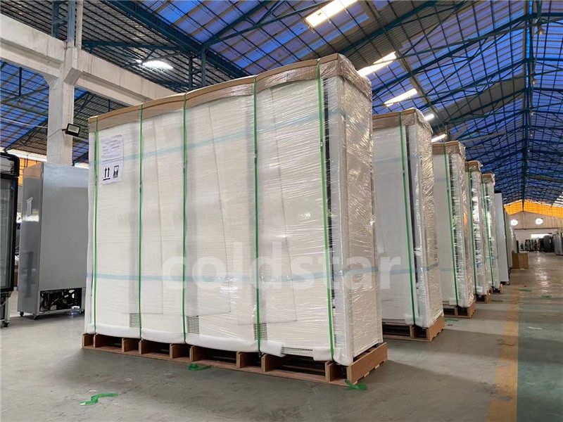 Supermarket Upright Front And Rear Open Door Display Refrigerator And Freezer Commercial Refrigeration Equipment