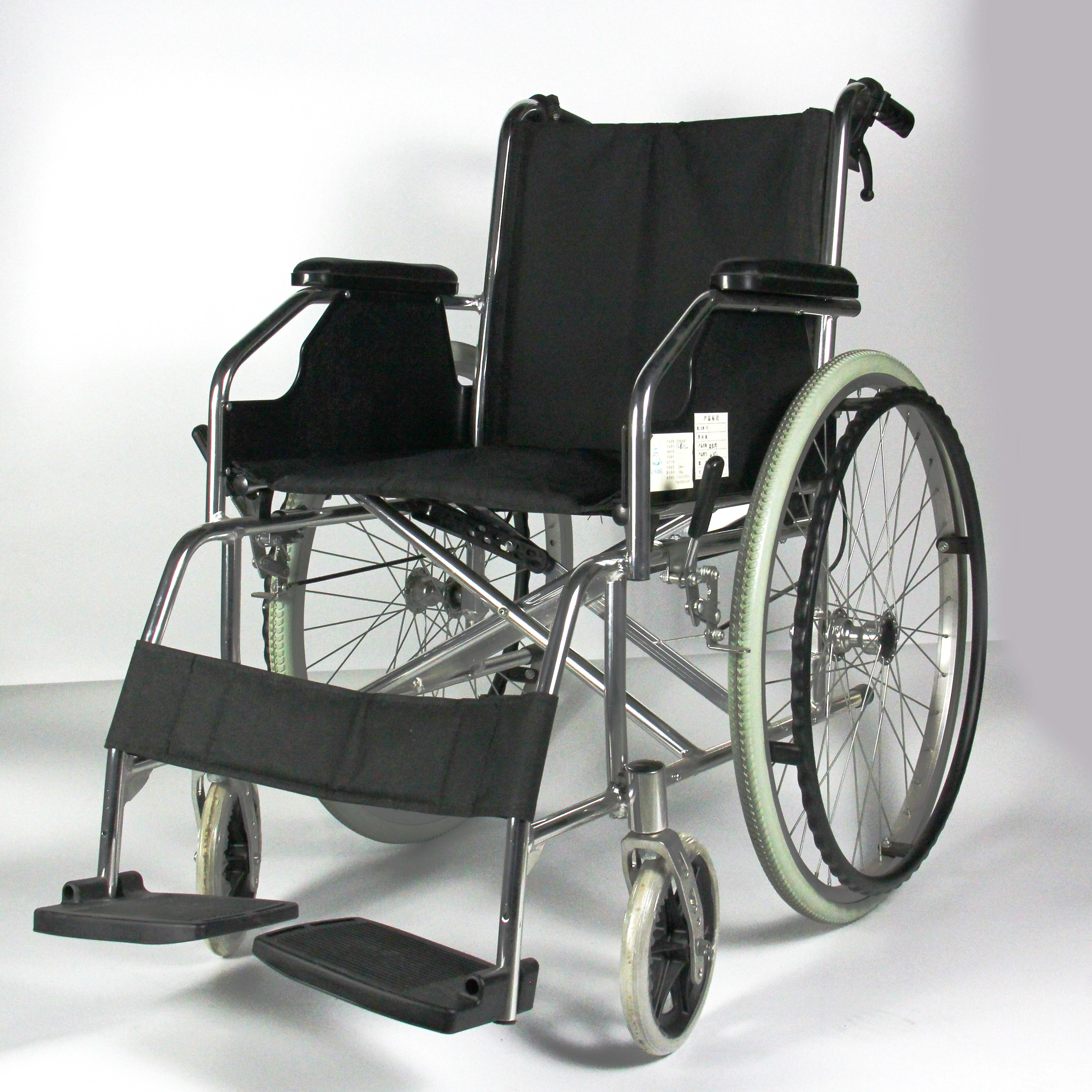 Collapsible Lightweight Aluminum Manual Wheelchair With Flip Up Desk Armrest