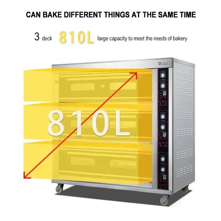 High Combustion Efficiency Liquid Propane Gas Baking Bakery LPG Oven