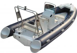  520cm ORCA  Hypalon  inflatable rib boat rib520 sunbed fuel tank with big  center console butterfly anchor Manufactures