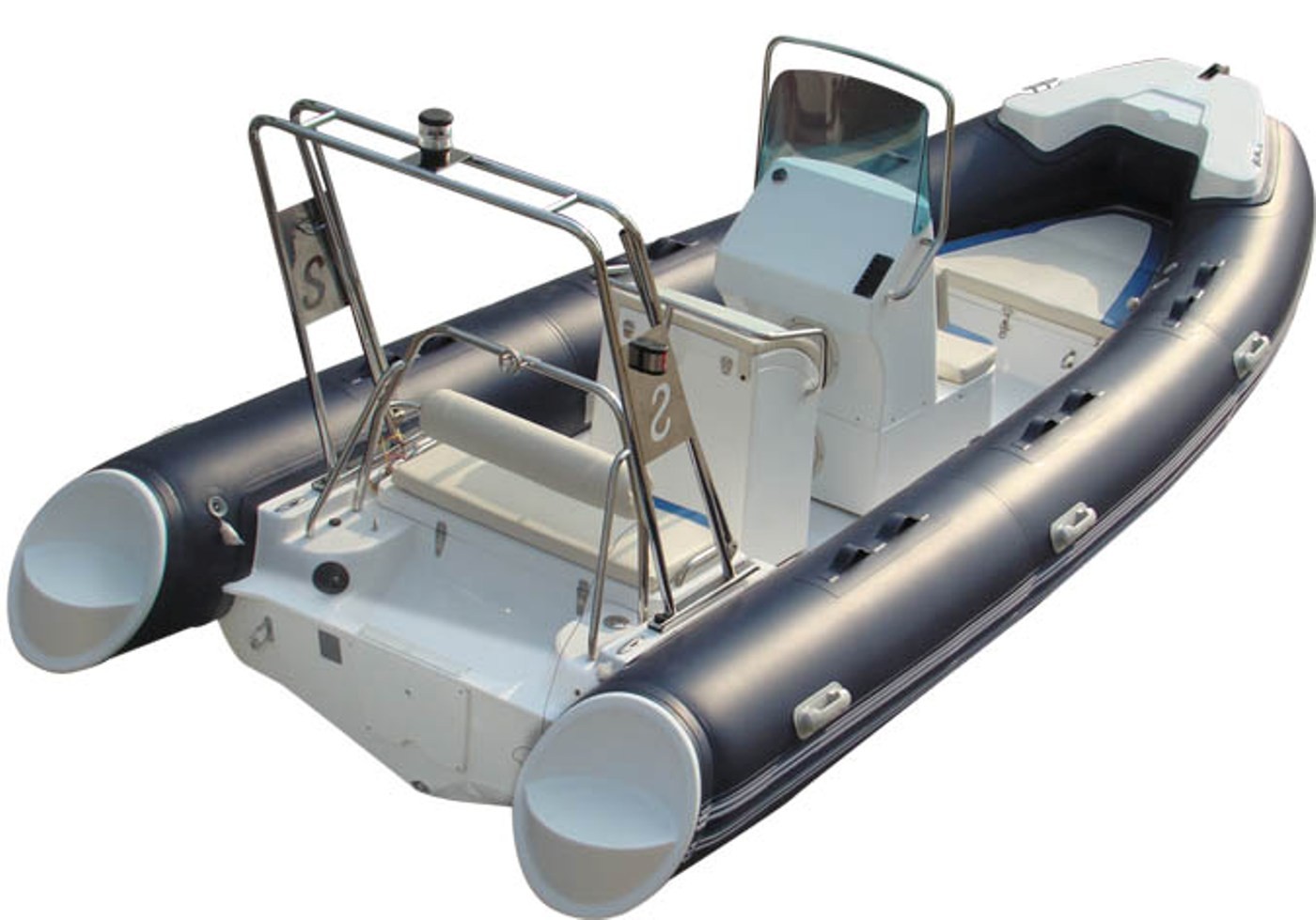 17ft PVC panga boat inflatable rib boat rib520 sunbed fuel tank with center console