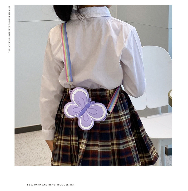 Cute Butterfly Crossbody Bag Toddler Cross Body Purse Wallet Shoulder Bags Handbag Crossbody Purses Coin Purse For Kids
