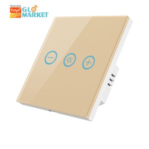 Glomarket Glass Touch Panel Tuya Wifi Bulb Wireless Remote Adjustable Light