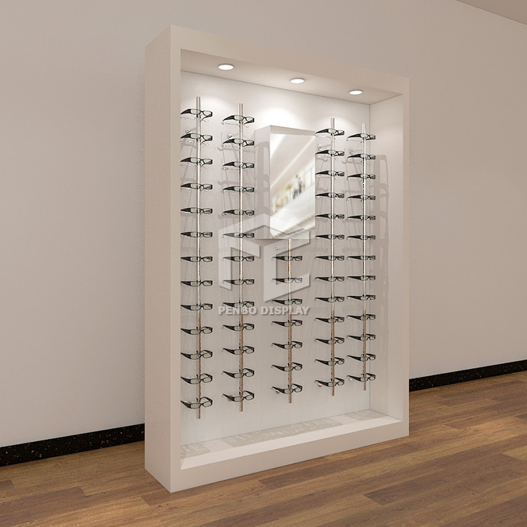 8mm Temper Glass Retail Optical Store Display Case For Store Monomer Design