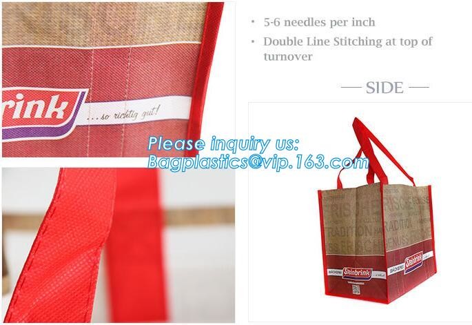 Wholesale factory custom fashion laminated non woven bag, Shopping printing fabric insulated foldable bag, custom pp non