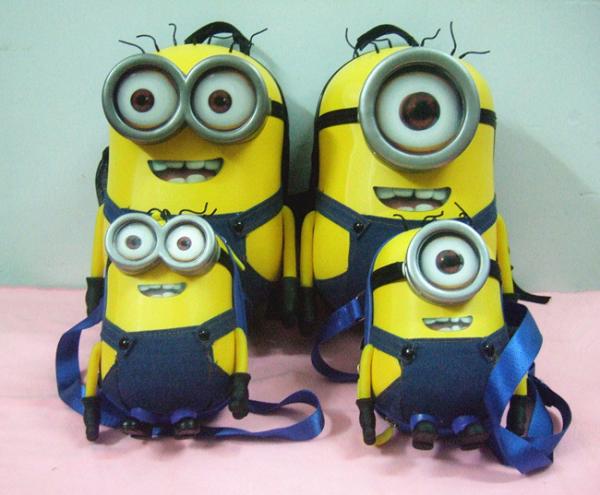 IN STOCK children kids Minion cartoon design school backpack bag kids travel
