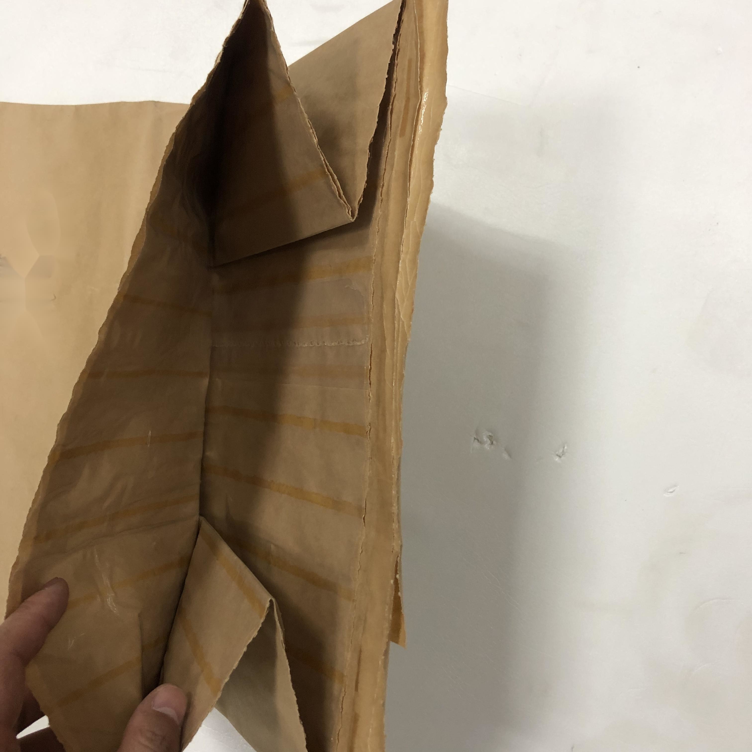 Customized Pinch Bottom Paper Bags for Food Additives Heat Sealed and with trapezoidal mouth